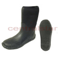 Fashion Black MID-Calf Neoprene Rubber Boots (RB011)